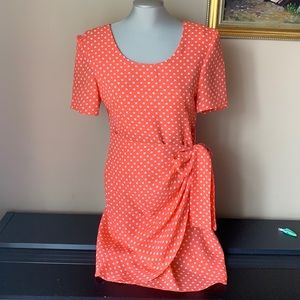 Orange Polka Dot Dress